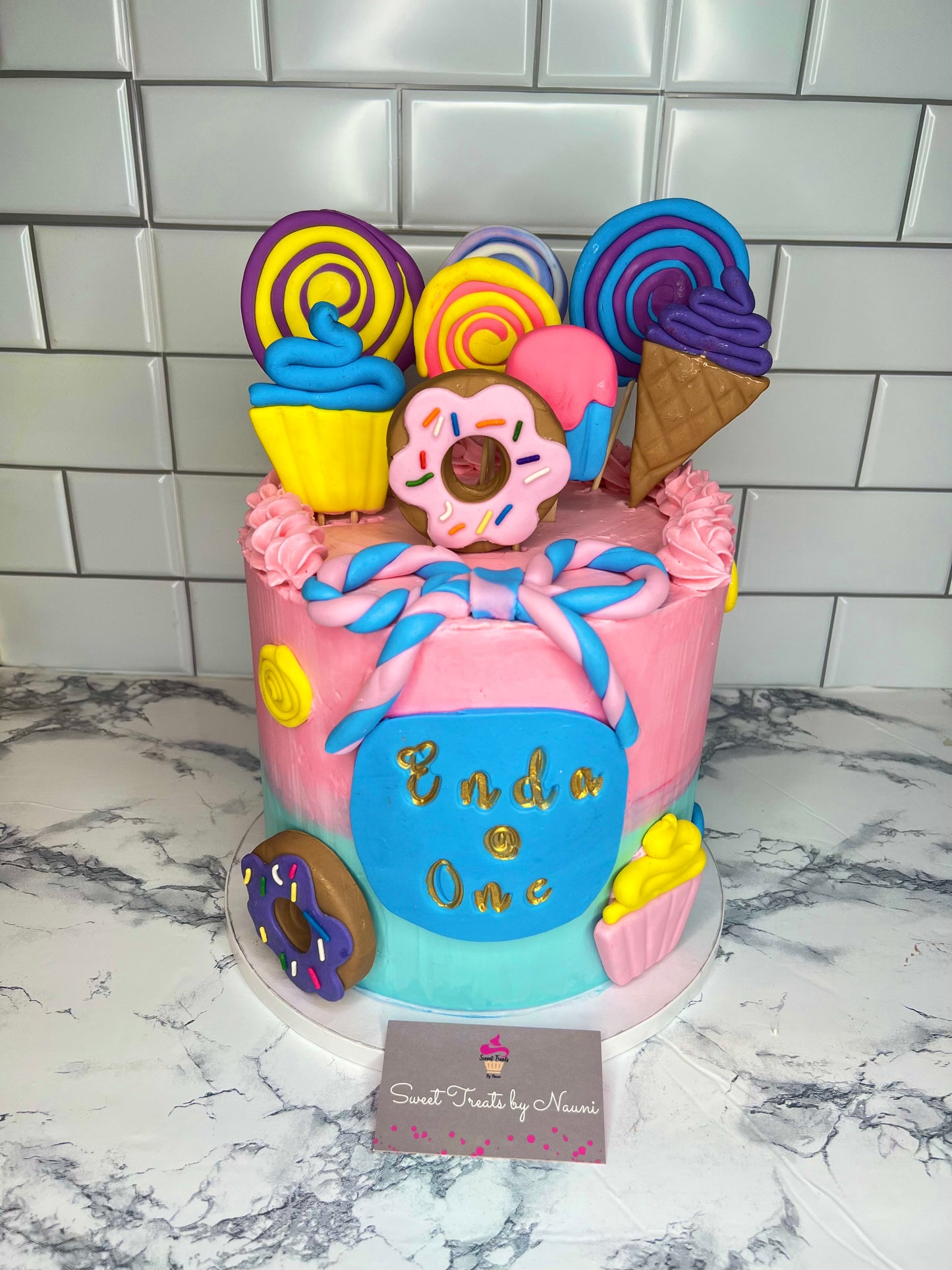 8in Four Layer Round Cake